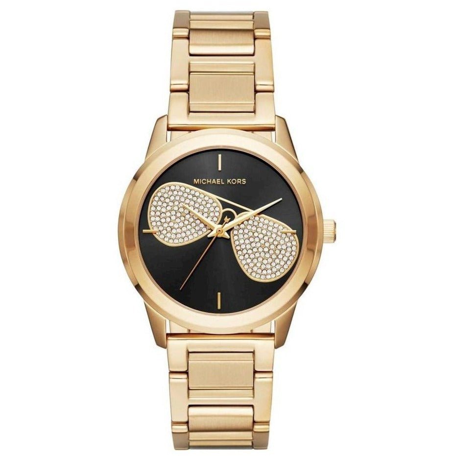 Michael Kors Ladies Hartman Yellow Gold Watch - MK3647